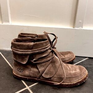 UGG leather ankle boots